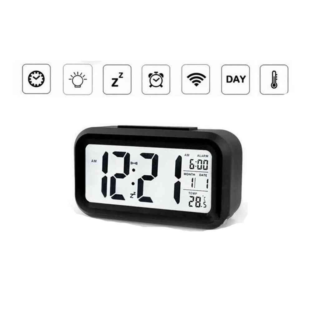 Electronic- Digital Led, Large Display Mirror, Alarm Clock