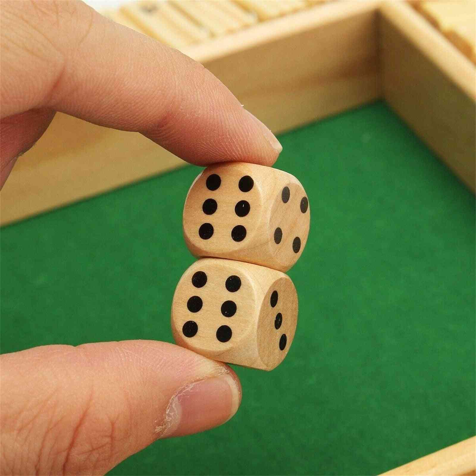 Shut The Box Dice Board Game Four Sided 4 Players Digital Puzzle Fun Game