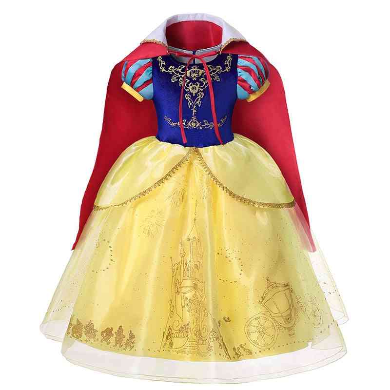 Prinsessa mekko, tyttö elsa anna mekko puvut lasten juhlamekot
