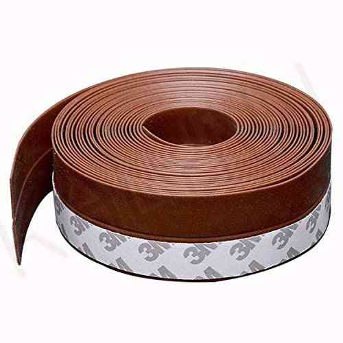 1m/5m Length Window Door Bottom Self Adhesive Silicone Rubber Seal Weathering Strip