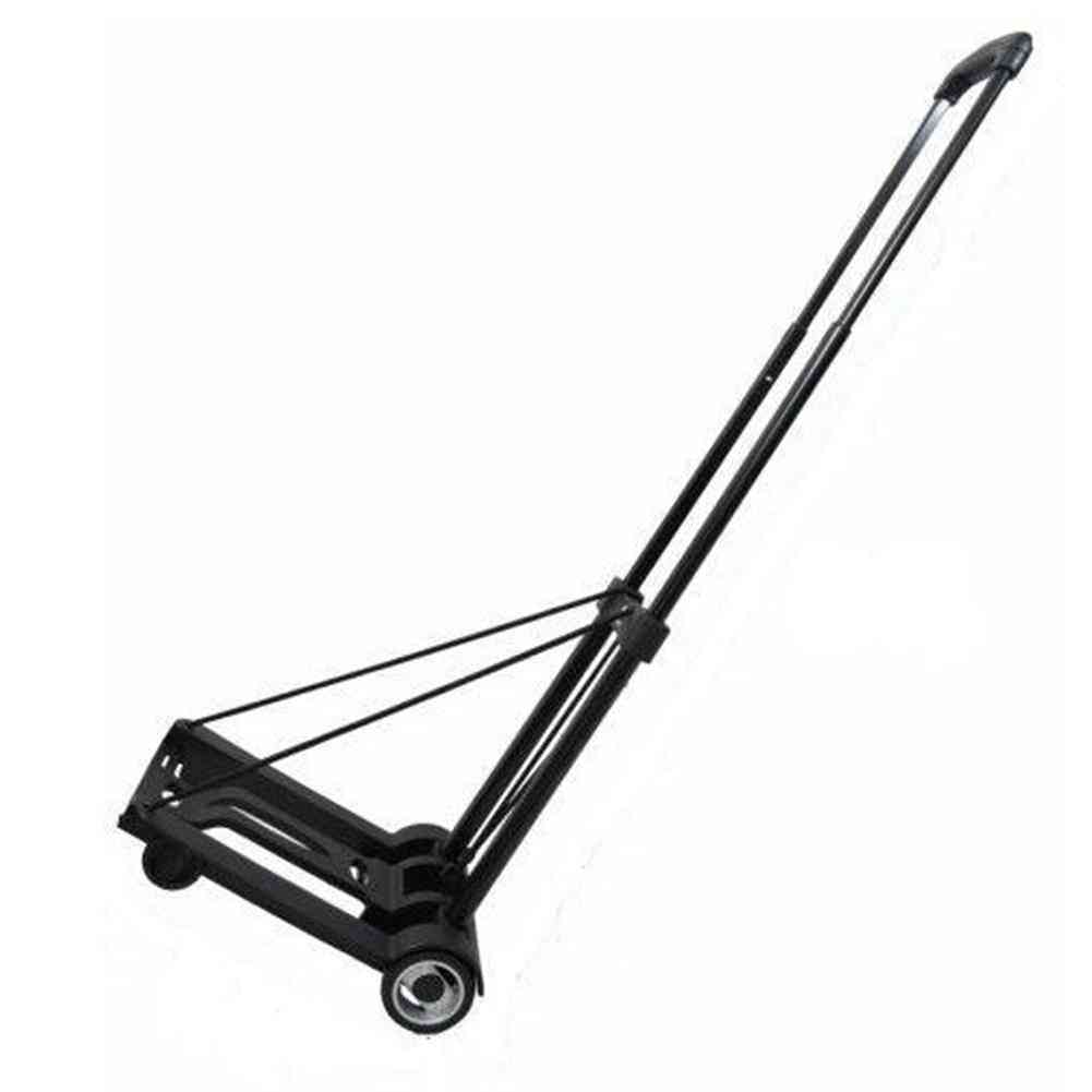 Portable Folding Hand Truck With Wheel - Lightweight Cart For Luggage Moving