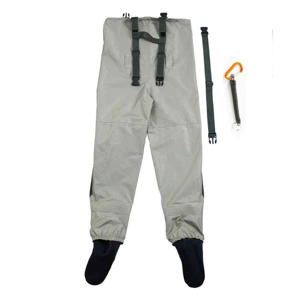 Fly Fishing Chest Waders, Breathable, Waterproof, Stocking Foot River Pants And Women