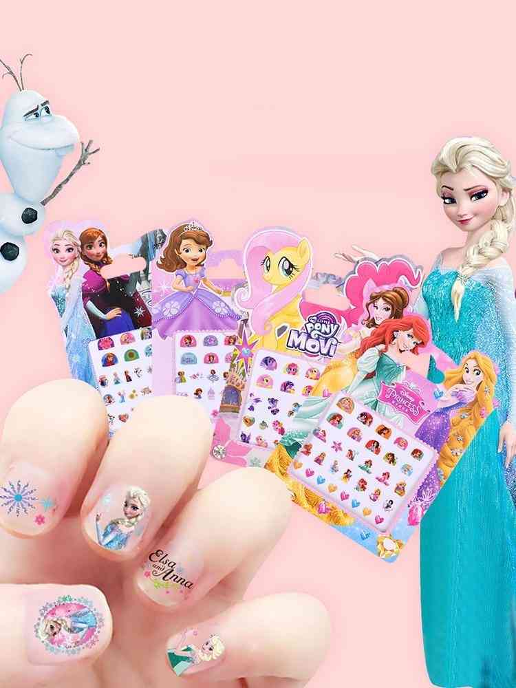 Frozen 2 Elsa, Anna Snow White, Princess Makeup, Nail Stickers