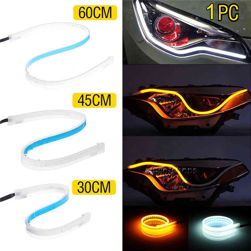 3-in-1 Car Day Time Running, Strip Led Turning Signal, Soft Tube