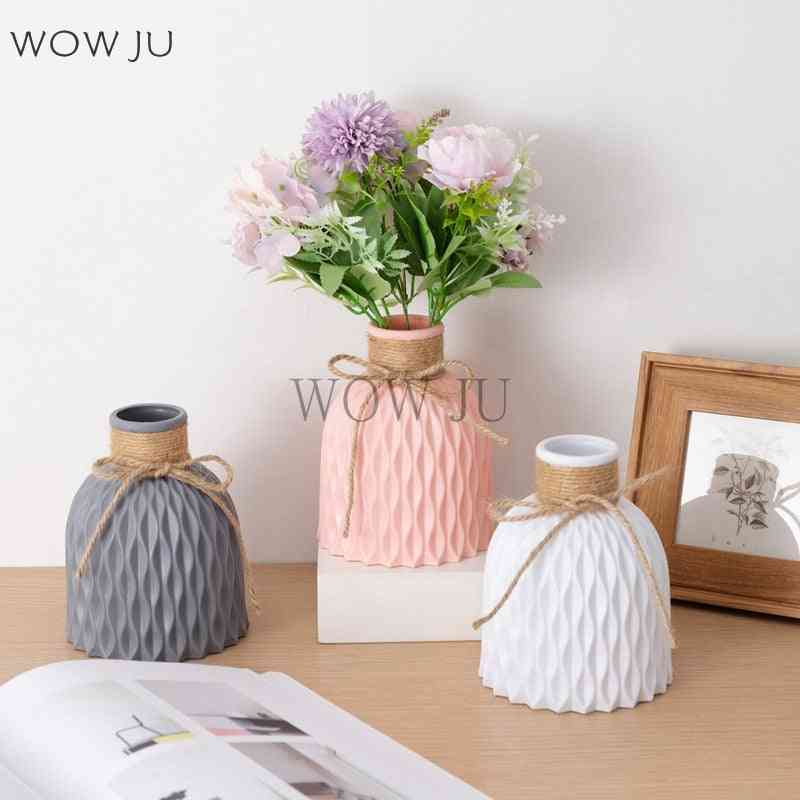 Plastic Home Decoration Anti-ceramic Vases