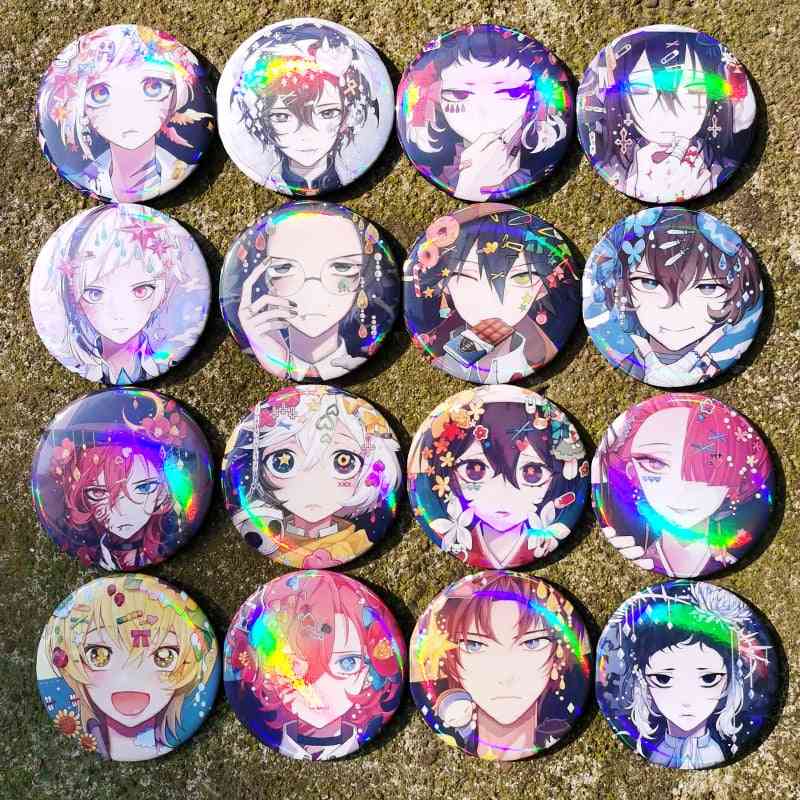 Anime Pin Bungou Stray Dogs Figure Cosplay Badge Custom Diy Backpack Icon Button