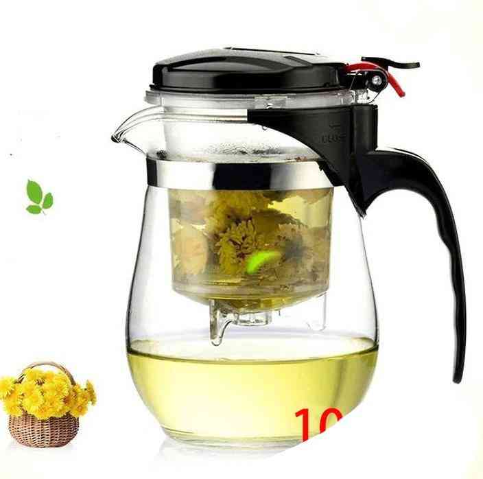 Heat Resistant Teapot Chinese Kung Fu Tea Set Puer Kettle Coffee Glass Maker