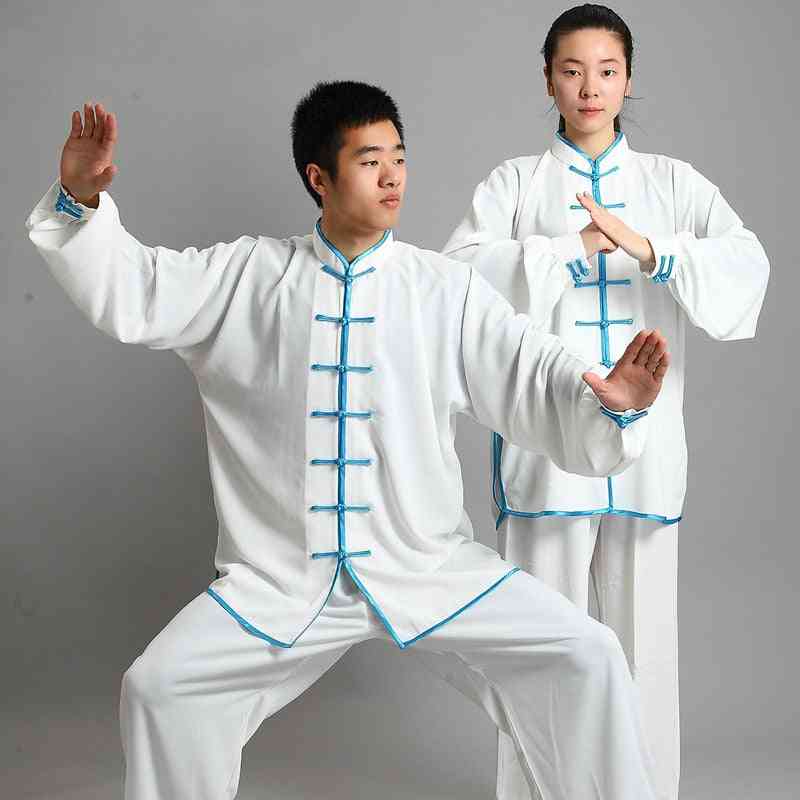 Traditional Chinese Clothing, 14 Color Long Sleeved Wushu Taichi Men Kungfu Uniform Suit