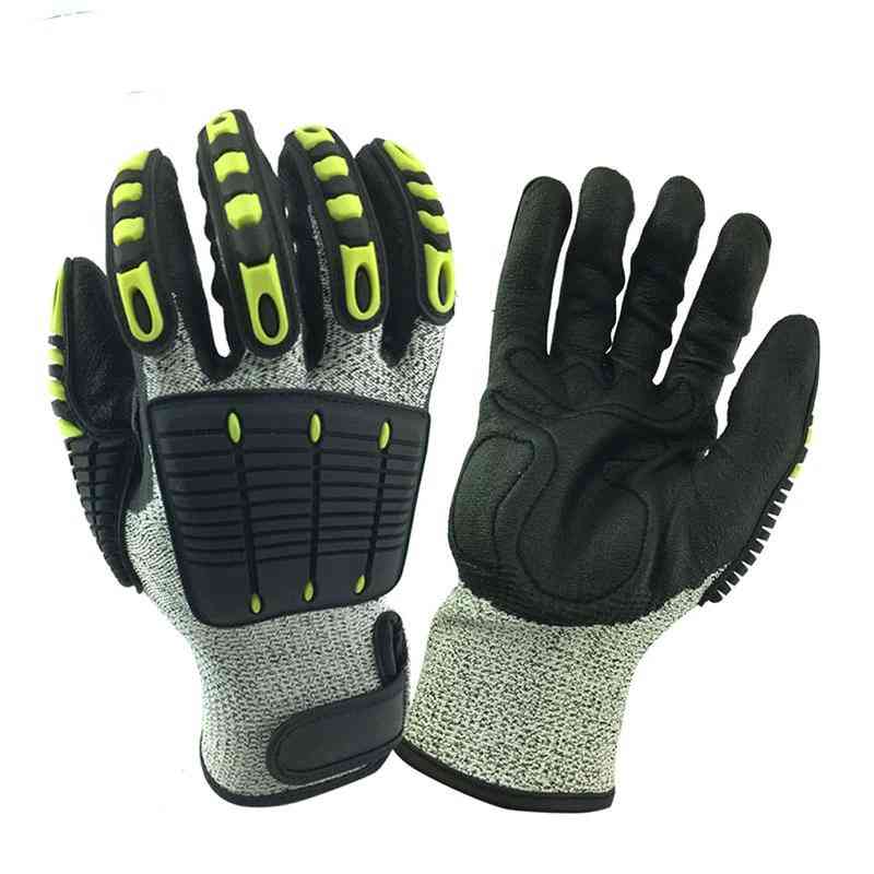 Safety Anti-vibration Anti Impact Oil-proof Work Glove
