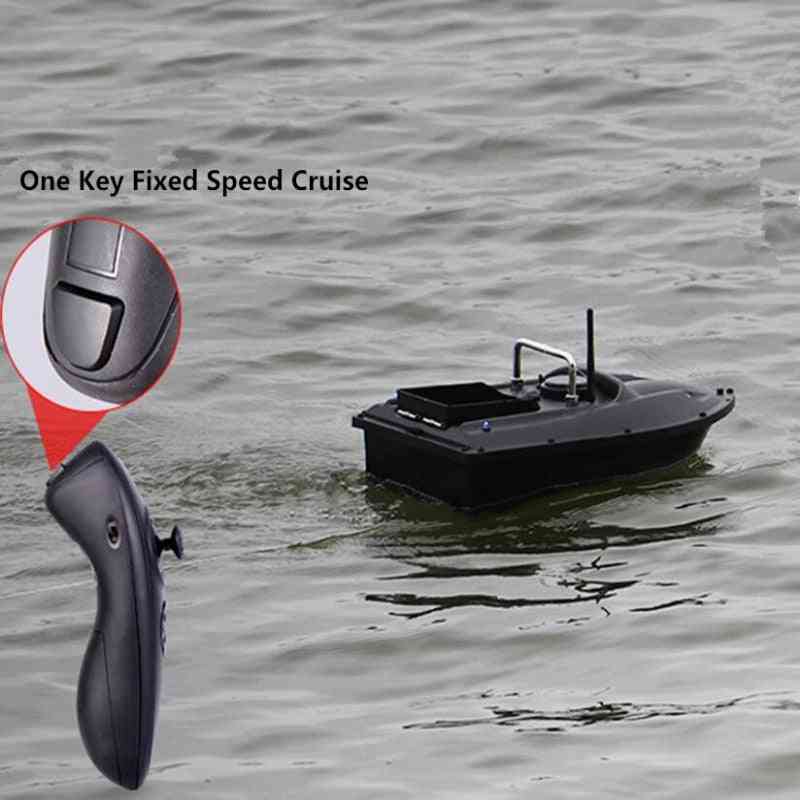 Intelligent Upgraded Double Motors Radio Remote Control Fish Finder Rc Bait Boat, One Key Fixed Speed Cruise Rc Fishing Boat
