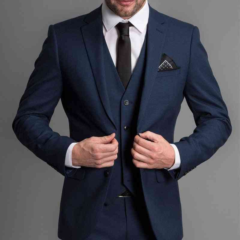 Men Suits Jacket, Pant & Vest Set