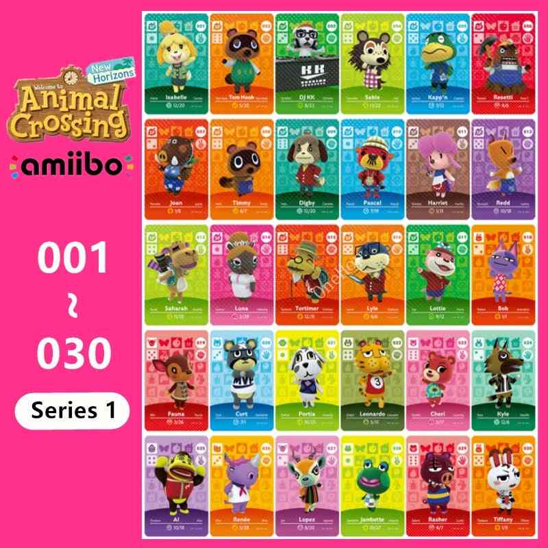 Animal 001~030 Nfc Card Tag Series 1 For Ns Switch 3ds Ntag215 New Horizons Hot Villager