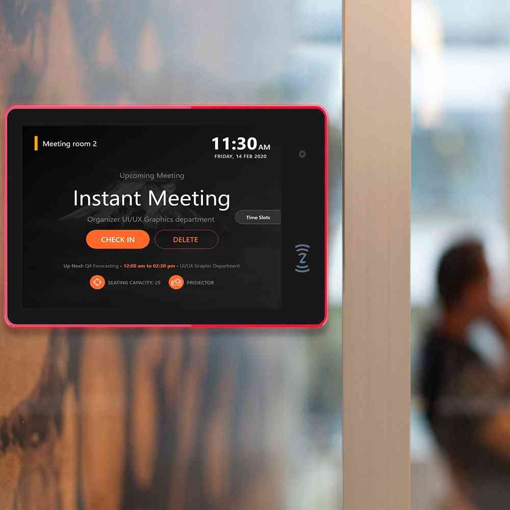Conference Meeting Room Schedule Display Tablet, Pc Wall Mounted
