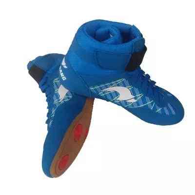 Gym Sport Wrestling Boots, Professional Boxing Shoes, Gear Sneakers