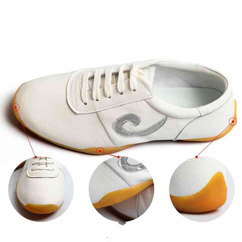 Genuine Leather- Tai Chi Sneakers, Martial Arts Sports, Training Shoes