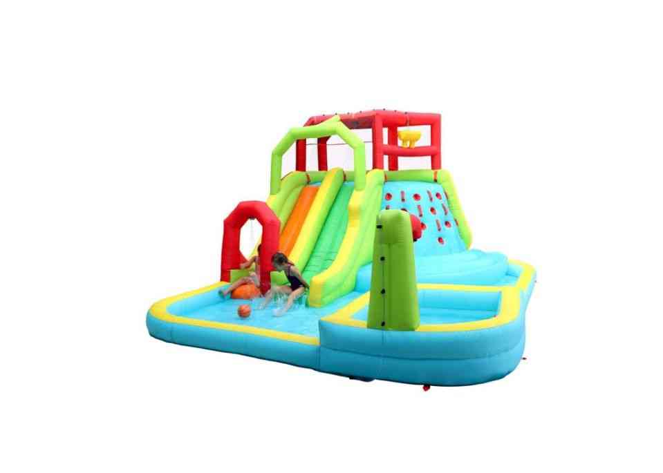 Commercial Inflatable- Beach Water Park Slides With Front Pool