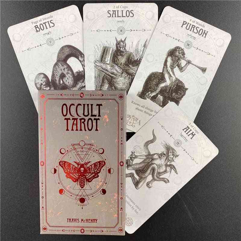 Okkulttiset tarot-kortit - hauska kansipöytä, kohtalo ennustaminen, lautapelejä