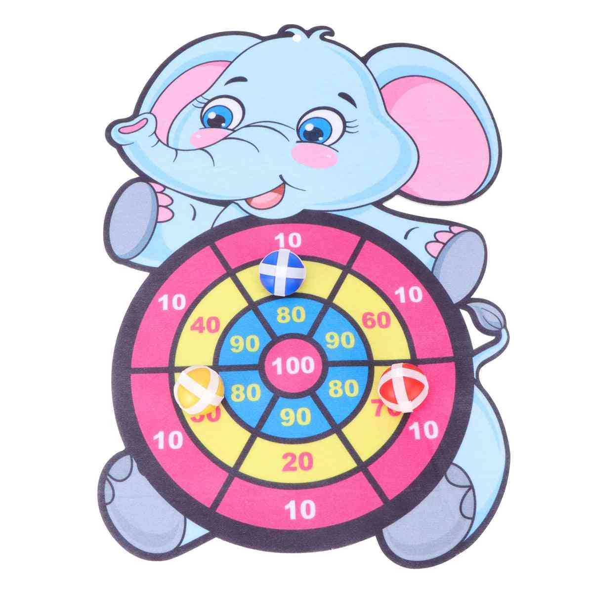 Cartoon Animal- Cute Elephant Target, Dart Board Accessories