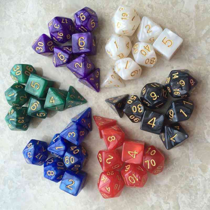 Dice Polyhedral Dnd Mixed Playing Cubes Game