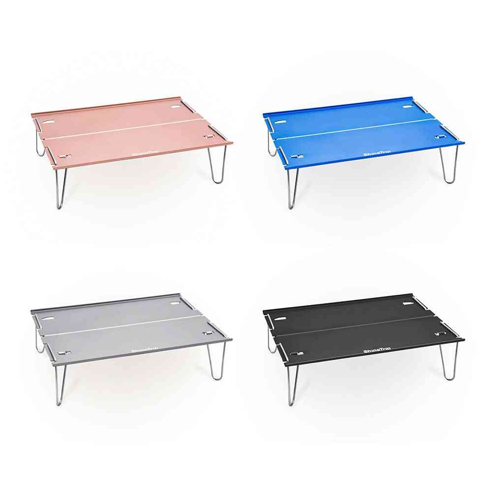 Outdoor Mini Camping Table, Ultra Light, Aluminum Portable Barbecue Coffee Tables, Multifunctional