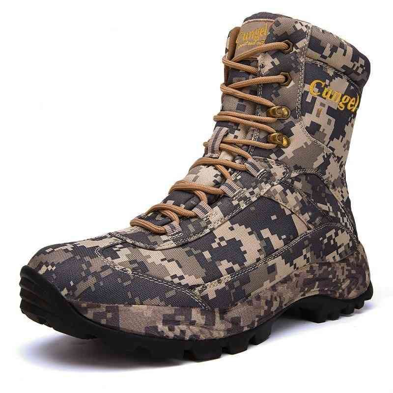 Mens Desert Combat Tactical Hiking Shoes