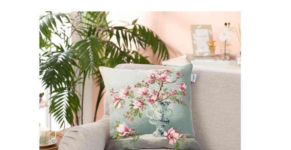 High Magnolia Spring Tapestry Cushion Cover