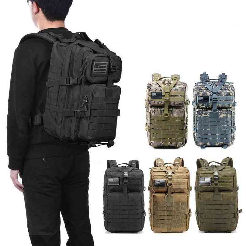 Man Army Tactical Waterproof Backpacks For Outdoor Sport Hiking, Camping Rucksack