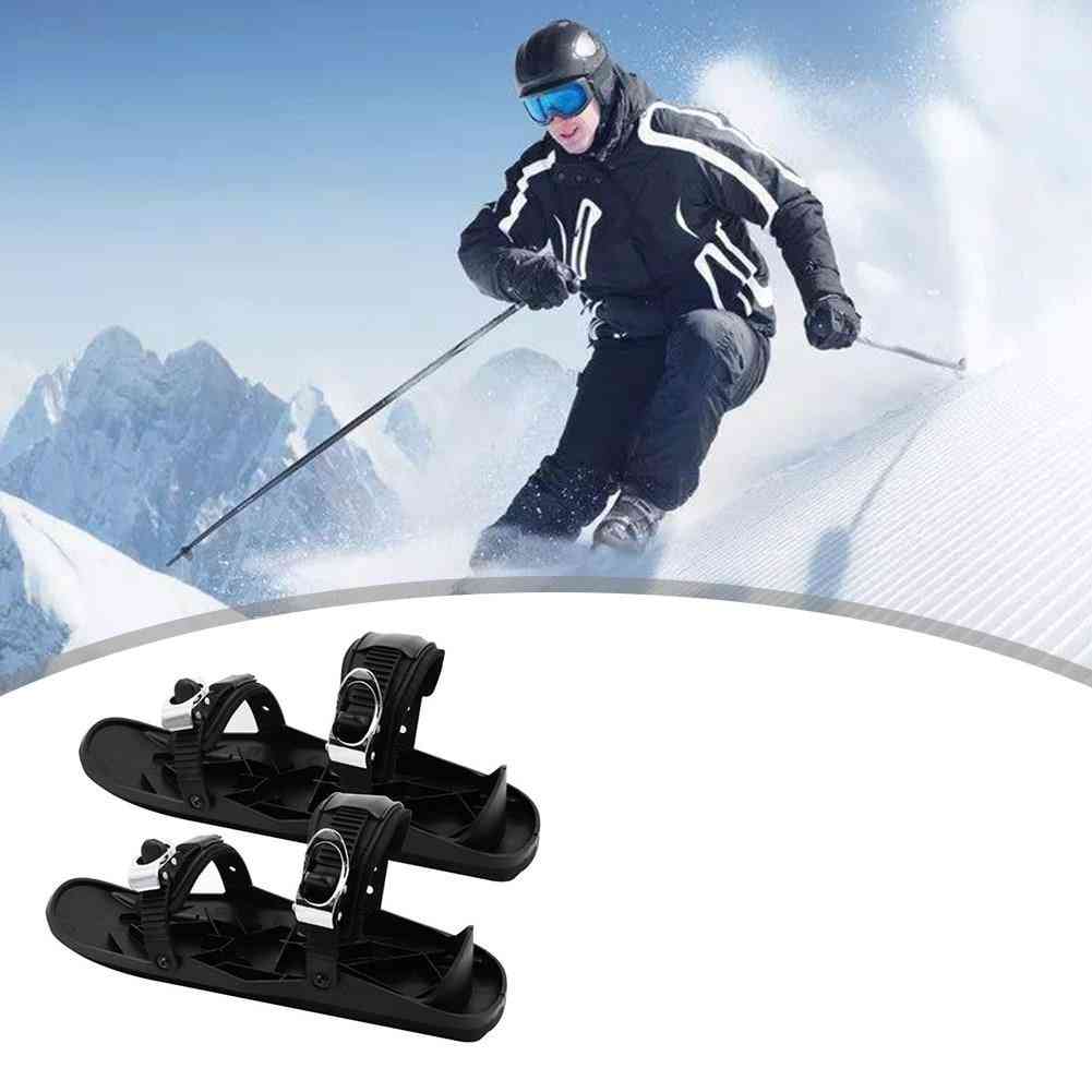Unisex Winter Ski Skates Shoes Set, Easy Safety Exercise Skiboard Accessories