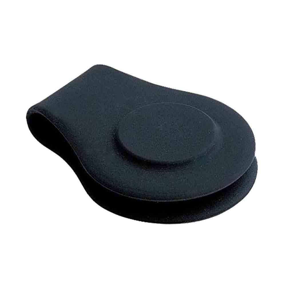 Porte-marqueur de balle de clip de chapeau de golf en silicone avec une forte attache magnétique à vos vêtements de ceinture de bord de poche
