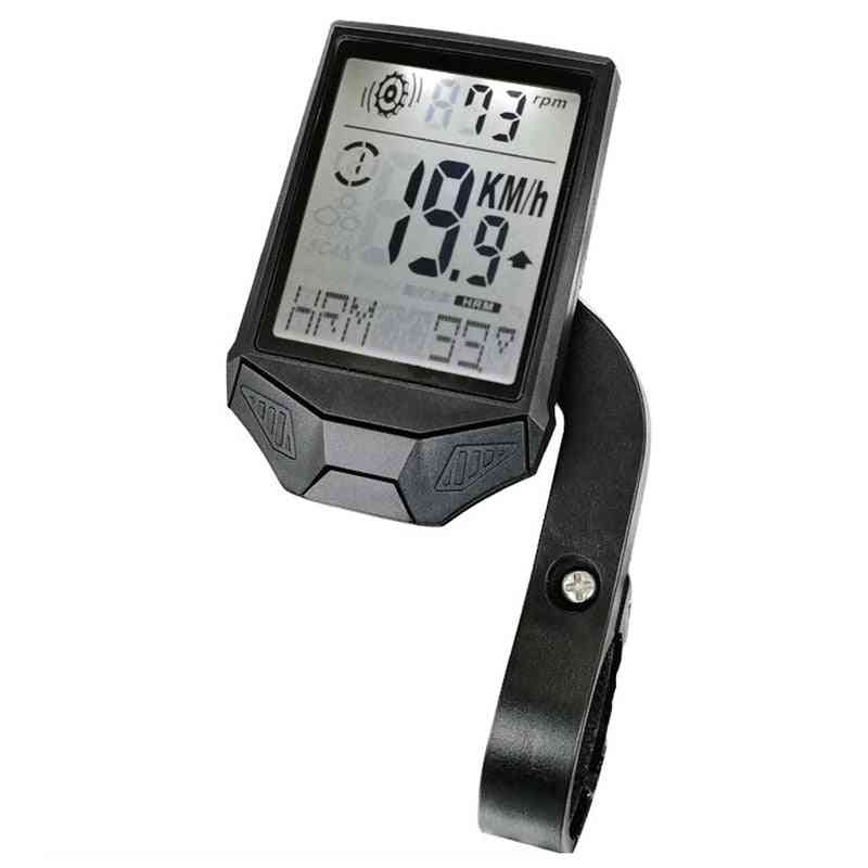Wireless Large Display Lcd Cycling Computer + Heart Rate Monitor