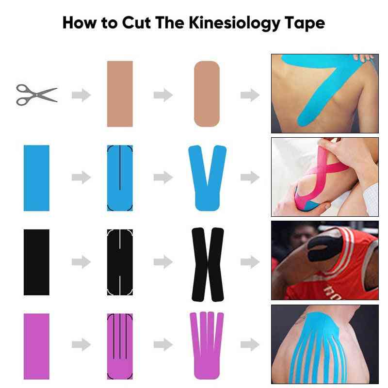 Macure Tape Sports Cotton Kinesiology Elastic Adhesive Muscle Physio Cure Injury Support K Active Nastro Kinesiologia Sport