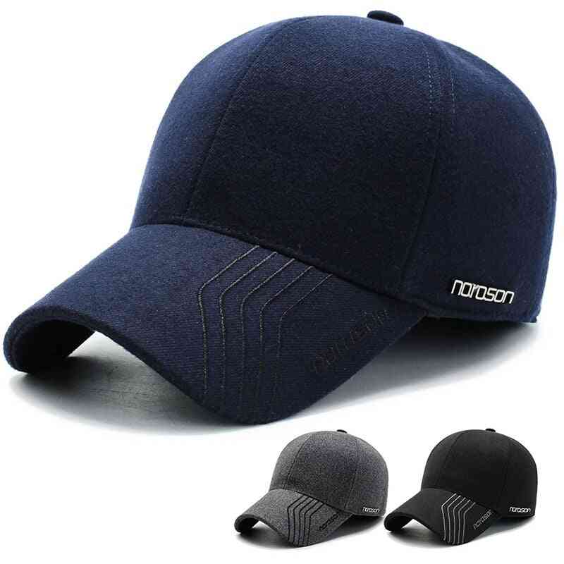Vlnená golfová čiapka zateplená čiapka