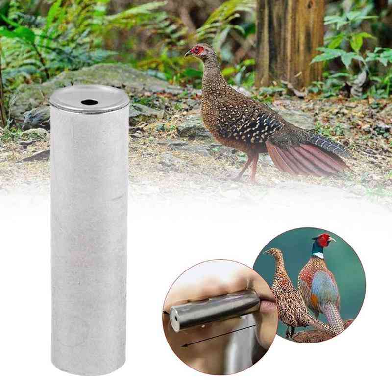 Hunting Whistle Outdoor Attractive Birds Shooting Stainless Steel Pheasant Gear 