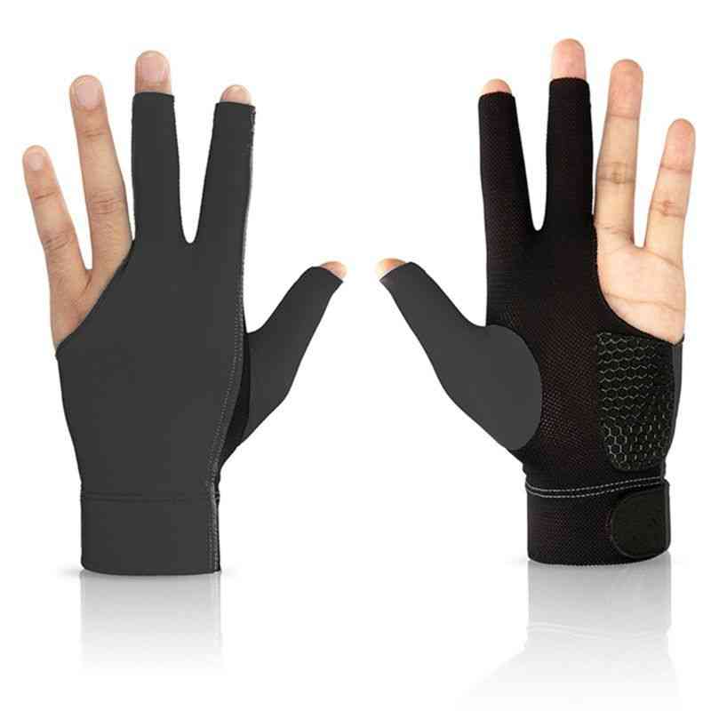 Anti-skid High-elasticity, Snooker Billiard Cue, Three Finger, Left Hand Gloves