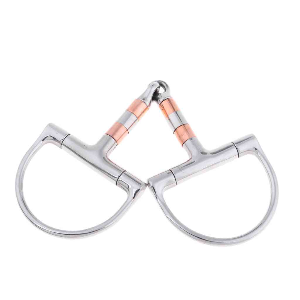 Horse D Ring Bit Heavy Duty Equestrian Accessories For Bag