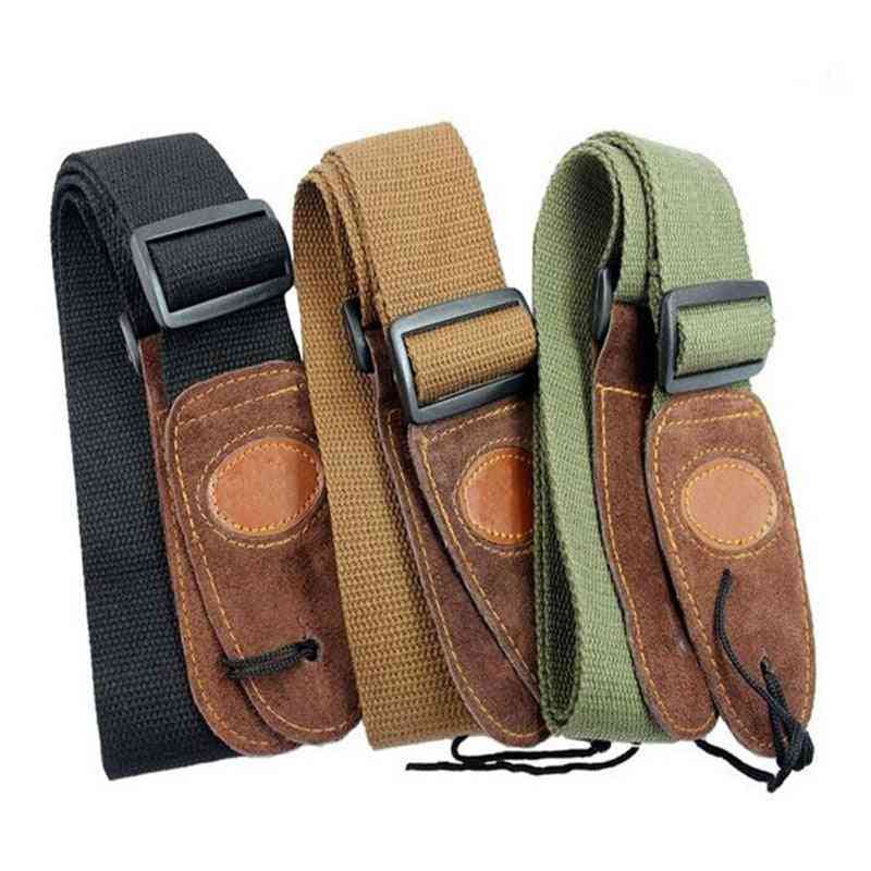 Electric Acoustic Leather Head Guitar Straps