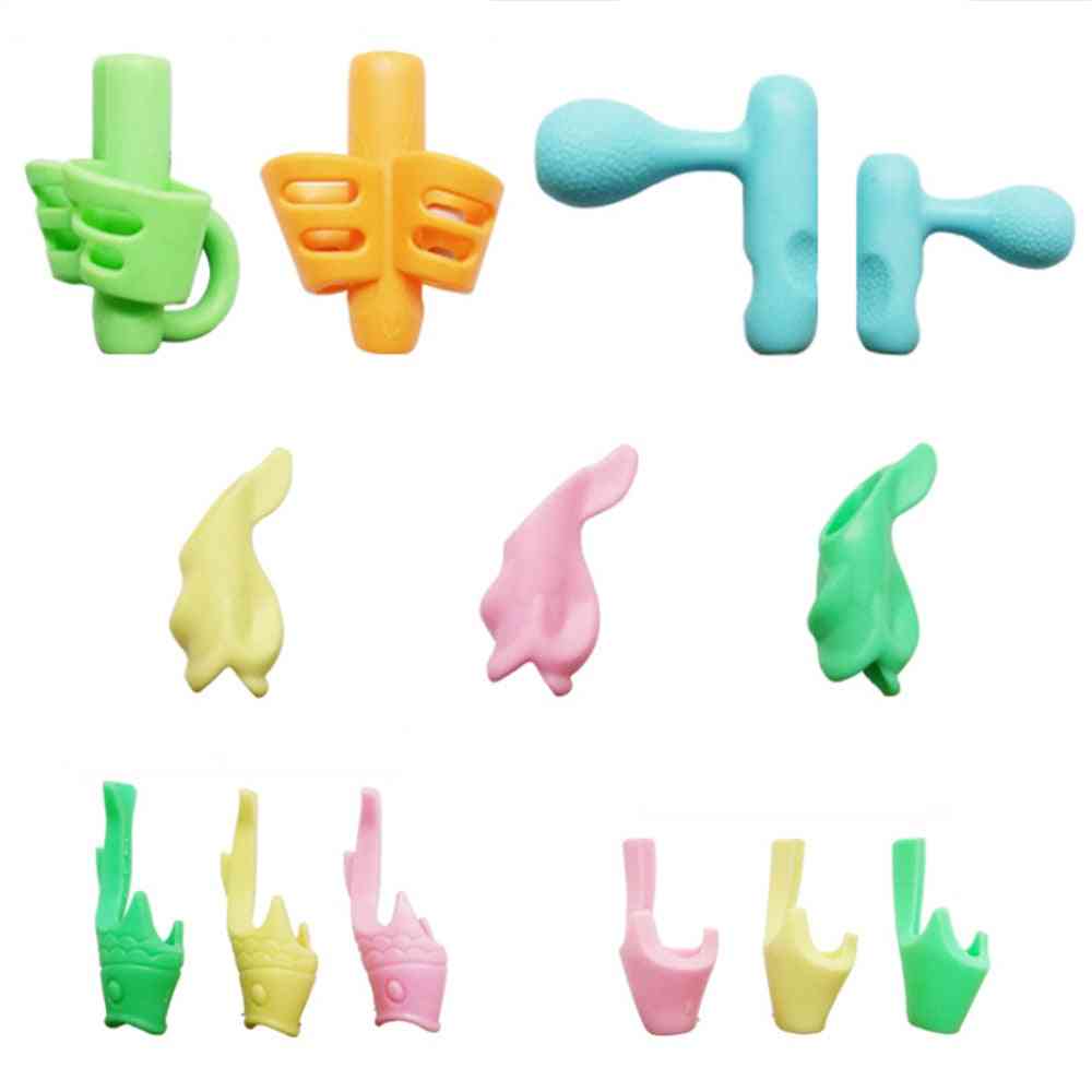 Silicone Pen Grips Kids, Beginner Writing Aid Tool Education Supplies
