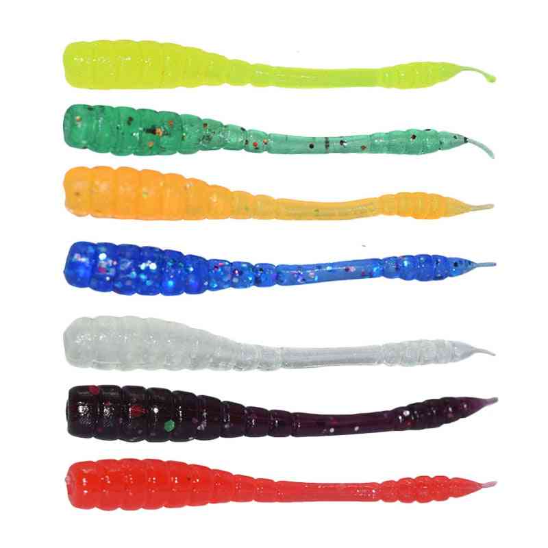 Smell Red Worm- Artificial Shrimp Flavor, Silicone Baits Bass, Fishing Tackle