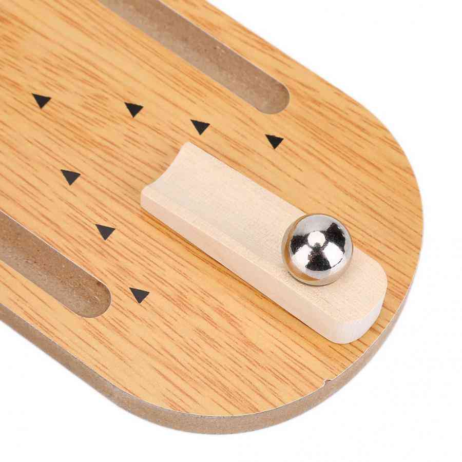 Mini namizna lesena igra za igranje žogice za kegljanje