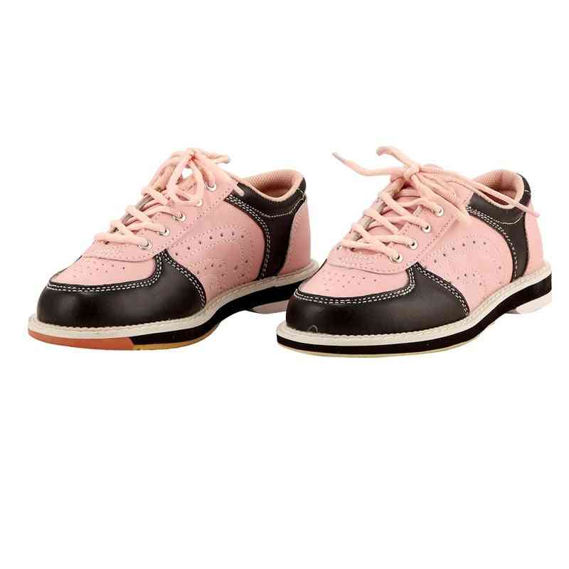 Women Bowling Sneaker, Flat Indoor Sports Leather Shoes
