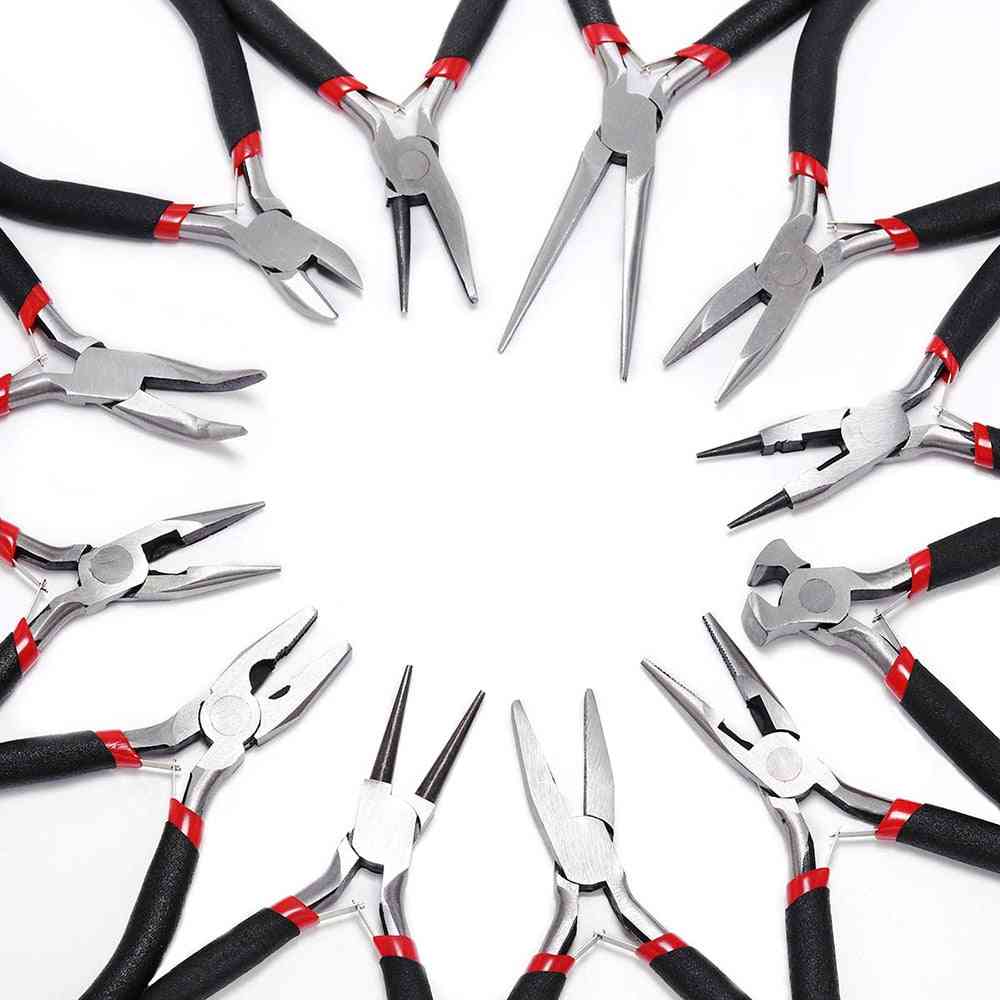 Carbon Hardened Steel Round Nose End Cutting Jewelry Pliers Tools
