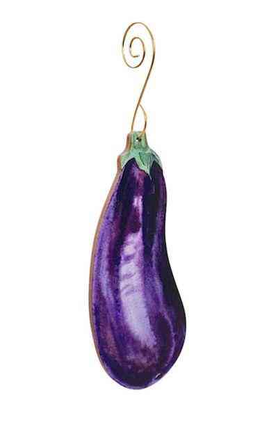 Eggplant Ornament #t163