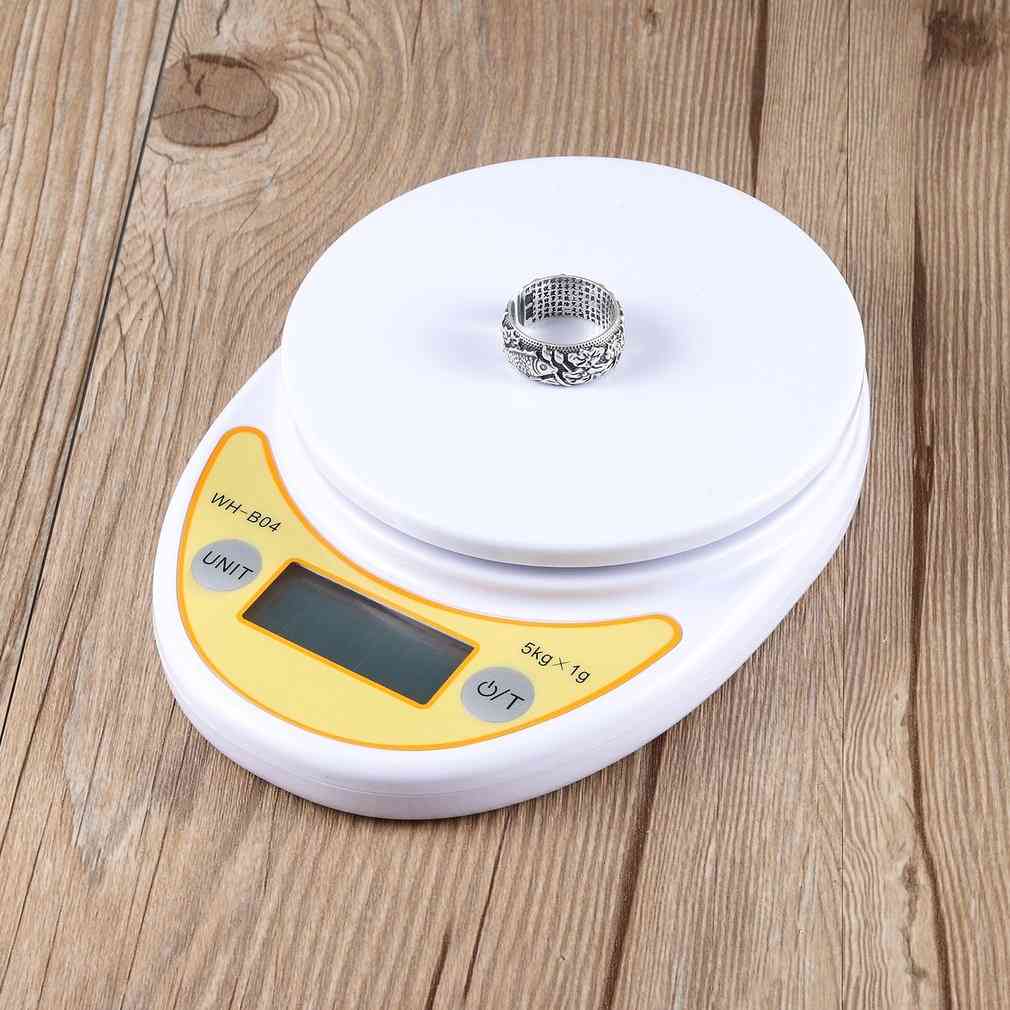 5kg/1g Lcd Display Digital Electronic Weight Home Kitchen Scale For Food Balance Weighing Scales