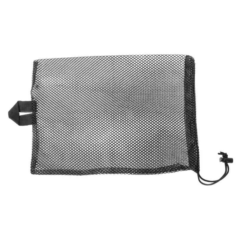 Sac de filet de plongée à séchage rapide, sac de rangement pour palmes de plongée avec tuba de type cordon de serrage