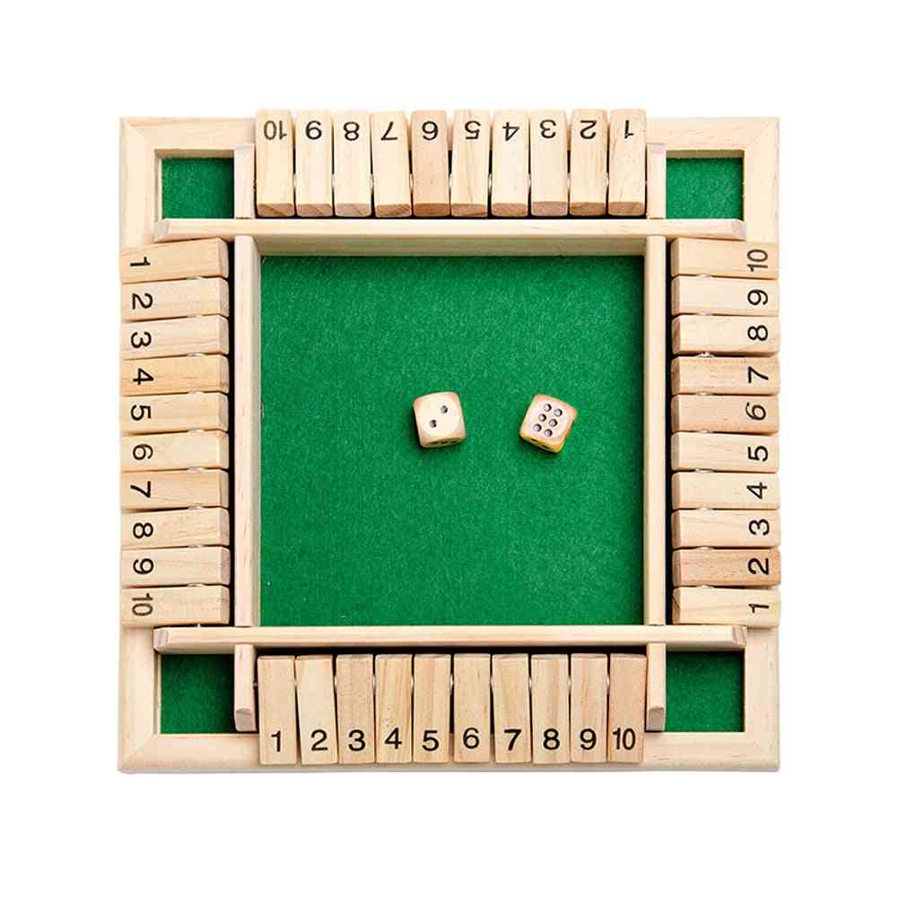 Educational Toy Flap Entertainment Number Dice Traditional Shut The Box