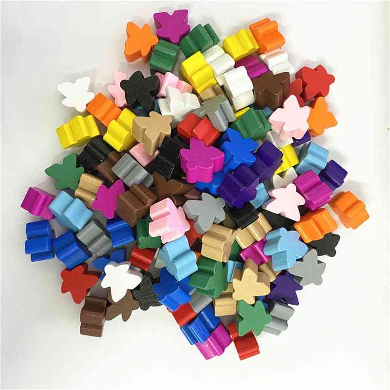 Wooden Meeples Extra Board Game Bits