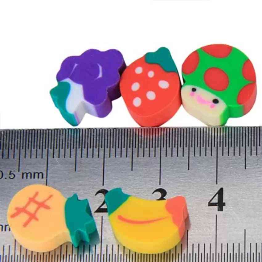 Fruit Cuisine Shape Rubber Eraser Learning Stationery For Child