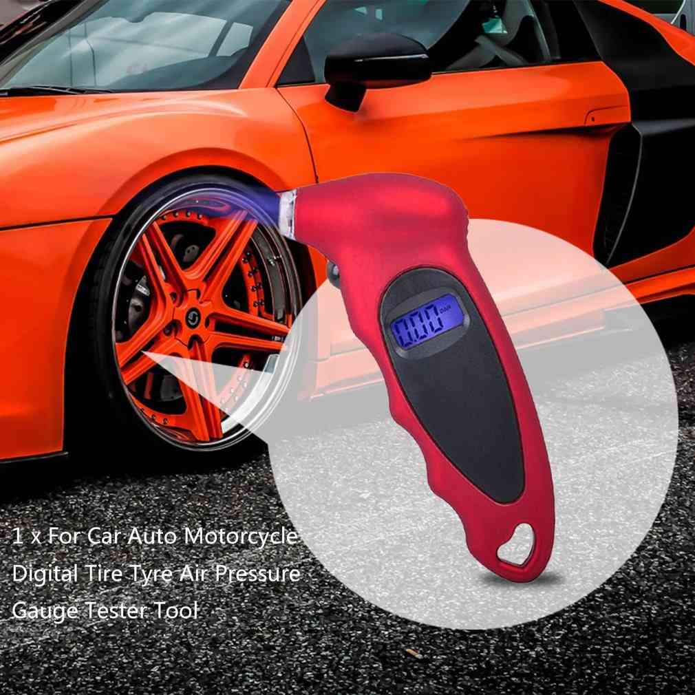 Car Auto Motorcycle Digital Tire Tyre Air Pressure Gauge Tester Tool