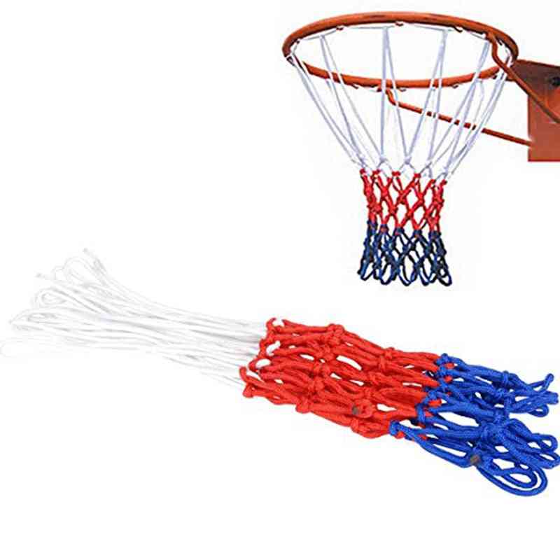 Nejlon háló beltéri szabadtéri univerzális kosárlabda háló