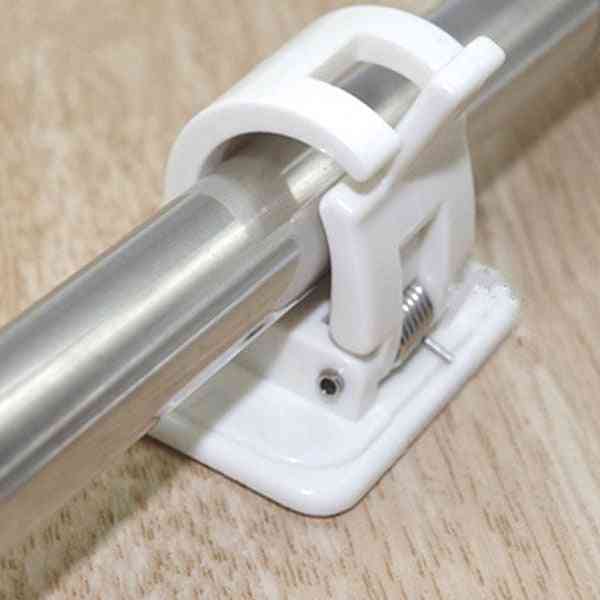 Shower Curtain Hanging Rod End Fixing Holder Clip